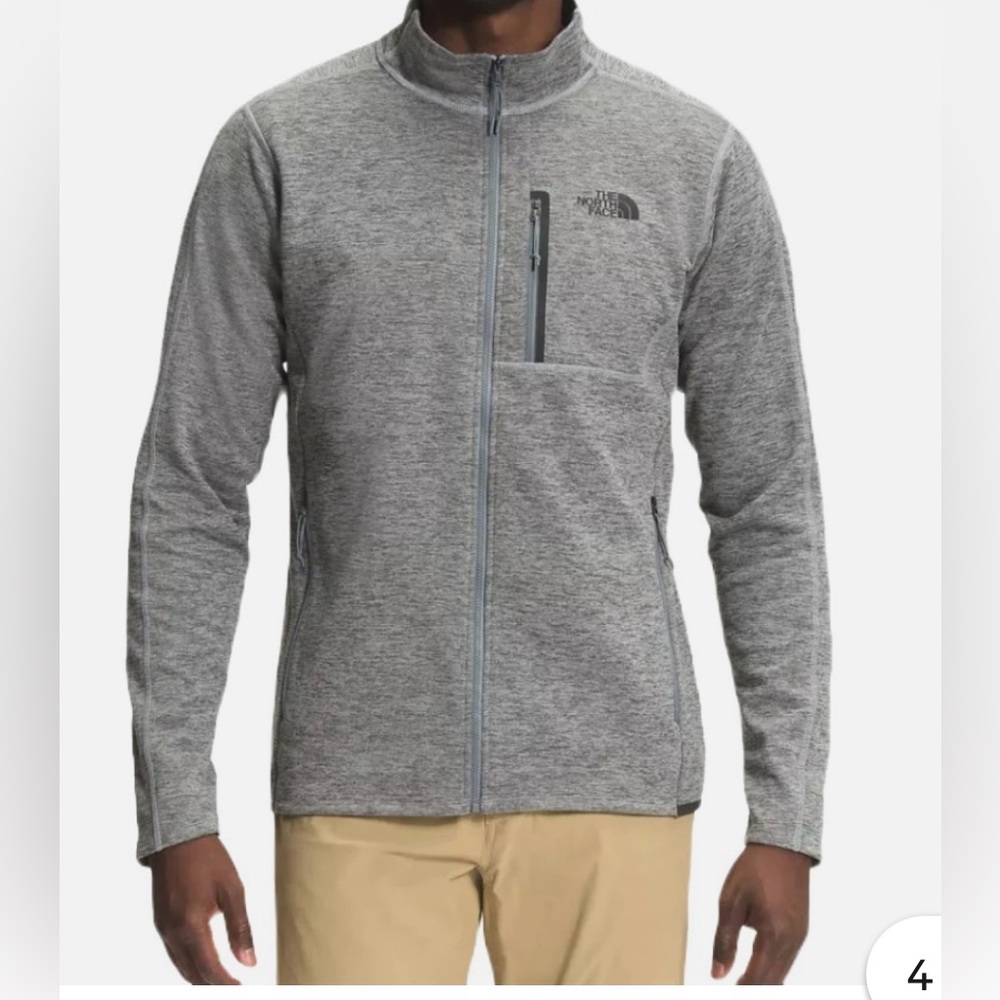 The North Face Heather Gray Zip-Up Jacket